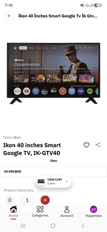 Manama, Electronics, BHD 45,  New Google Tv With Warranty Use 1 Mnth Only 40 Inch 45 Bd Last Msg 3670 8372 Wts Ap