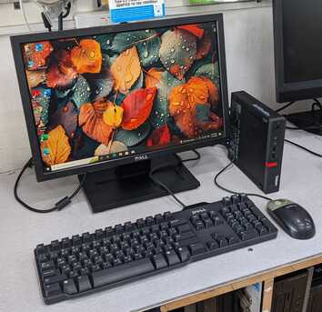 Manama, Tablet Computers, BHD 68,  Lenovo Tiny Mini PC AMD 7th Gen RAM 8GB SSD 256GB M.2 With 19" Mon Built-in WIFI Bluetooth