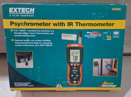 Hofuf, Electronics, SAR 1000,  Extech Hd500 - Psychrometer With 30:1 Infrared Thermometer