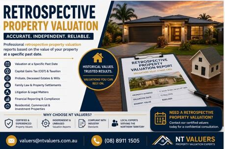 Sydney, Real Estate, Retrospective Property Valuation NT | Certified Valuers