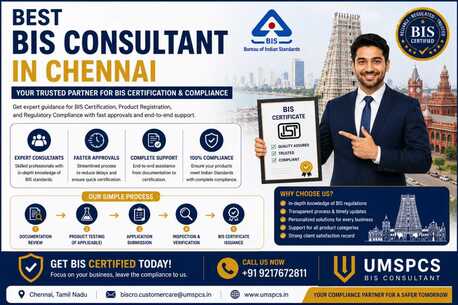 Noida, Legal, Who Is The Best BIS Consultant In Chennai?