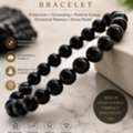 INR 1000,  Shielding Black Tourmaline Bracelet Aura Protection Crystals