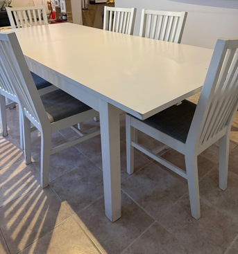 Khobar, Furniture, SAR 600,  IKEA Dining Table With 6 Chairs