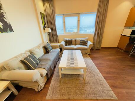 Sanabis, Apartments, Flats, Houses & Villas, BHD 300/month,  Furnished,  1 BR,  Apartment For Rent In Sanabis | City & Sea View