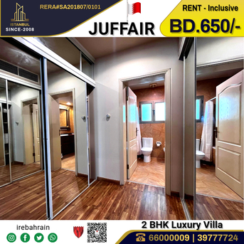 Juffair, Apartments, Flats, Houses & Villas, BHD 650/month,  Furnished,  2 BR,  Fully Furnished Luxury Villa For Rent In Juffair