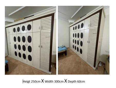 Al Malaz, Furniture, SAR 1575,  Wardrobe, Kitchen Cabinet, Bedroom Set Including Wardrobe, 7 Seater Sofa, Bookshelf