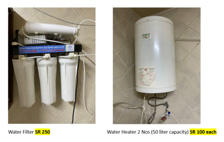 Al Malaz, Appliances, SAR 450,  1 Water Filter & 2 Water Heaters