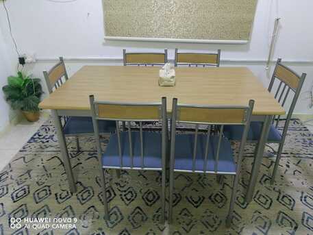 Al Rawdah, Furniture, SAR 350,  Dining Table With Six Chairs