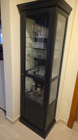 Sanabis, Furniture, BHD 65,  Glass Display Cabinet With Glassware & Bar Accessories For Sale