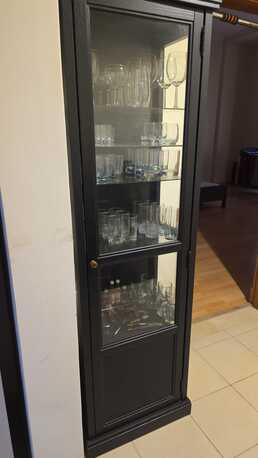 Sanabis, Furniture, BHD 65,  Glass Display Cabinet With Glassware & Bar Accessories For Sale