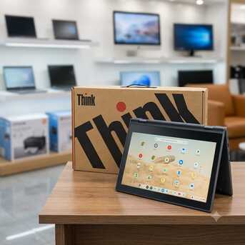Manama, Computers, BHD 27,  Lenovo 2-in-1 Chromebook+Tablet 11.6" Touch Screen 32GB Memory 4GB RAM With Box