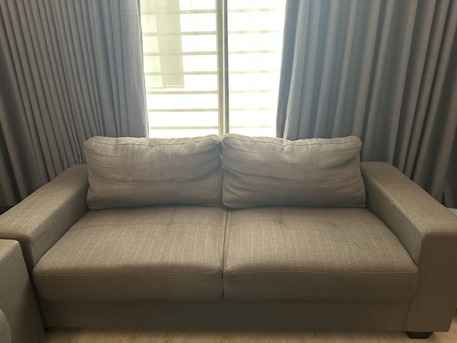Dammam, Furniture, SAR 700,  Homebox Sofa Used In Good Condition 3 Seater 2 Seater And Sofa Bed