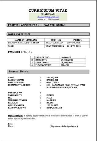 Riyadh, Job Seekers, Airconditioner  Installation.Repair