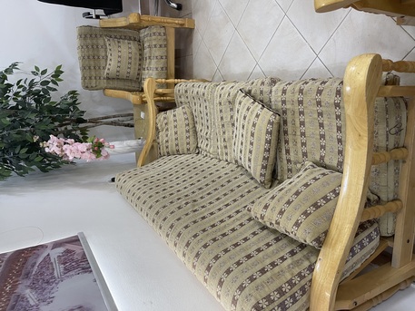 Al Malaz, Furniture, SAR 300,  7-seater Sofa: SAR 300 (strong Wooden Frame)