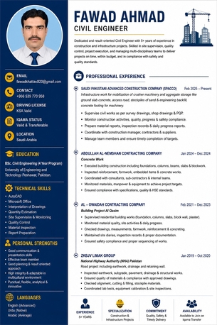 Jubail, Job Seekers, Civil Supervisor