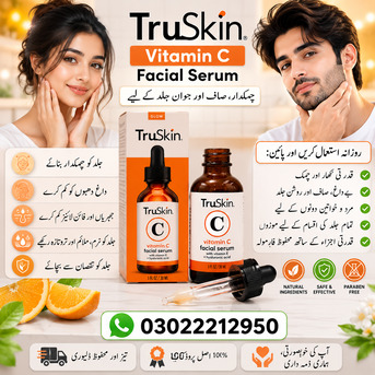 Karachi, Health & Beauty Items, PKR 4500,  TruSkin Vitamin C Serum For Face 30ml &ndash; Original Imported In Pakistan 03022212950