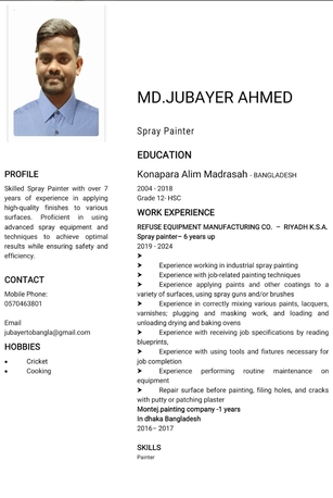 Riyadh, Job Seekers, Spry Painter