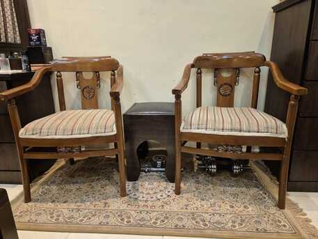 Jeddah, Furniture, SAR 700,  Antique Iraqi-style Traditional Wooden Sofa Set (Teakwood) - 3 Pcs