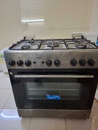 Riyadh, Household Items, SAR 830,  Simfer 5-Burner Gas Cooker With Oven And Samsung Microwave Oven