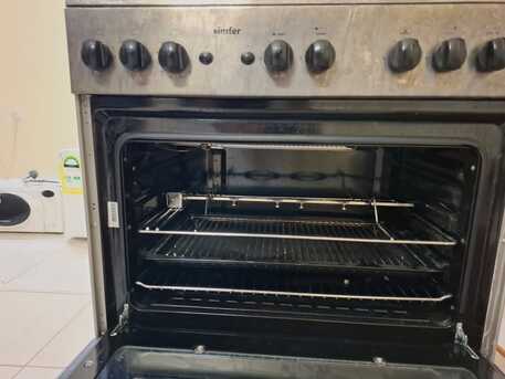 Riyadh, Household Items, SAR 830,  Simfer 5-Burner Gas Cooker With Oven And Samsung Microwave Oven
