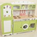 SAR 100,  Charming Little Chef's Wooden Play Kitchen & Refrigerator Set
