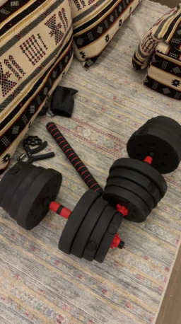 Tuwaiq, Sporting Goods, SAR 150,  Adjustable Dumbbell Set 30kg &ndash; Like New &ndash; 150 SAR (Tuwaiq, Riyadh)