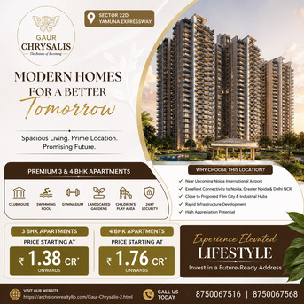 Mumbai, Real Estate, Gaur Chrysalis 2.0: Premium Homes In Sector 22D Yamuna Expressway For Modern Living