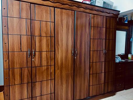 Sitra, Furniture, BHD 24,  King Size Bed & 6 Door Cupboard For Sale