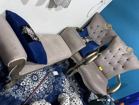 Jubail, Furniture, SAR 1500,  Luxury 7-Seater Sofa Set With 2 Single Chairs(9 Seater) &ndash; Excellent Condition
