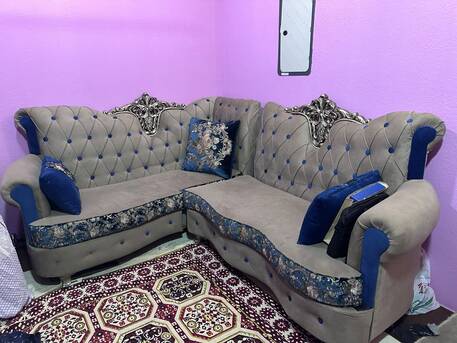 Jubail, Furniture, SAR 1500,  Luxury 7-Seater Sofa Set With 2 Single Chairs(9 Seater) &ndash; Excellent Condition