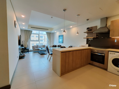 Busaiteen, Apartments, Flats, Houses & Villas, BHD 550/month,  2 BR,  Furnished 2BR Sea View Apt | Bills Included | RCSI & King Hamad Hospital | Busaiteen