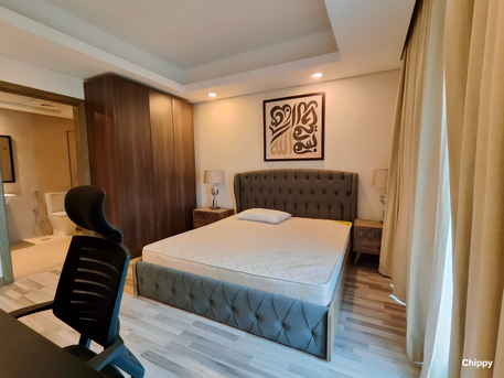 Busaiteen, Apartments, Flats, Houses & Villas, BHD 550/month,  2 BR,  Furnished 2BR Sea View Apt | Bills Included | RCSI & King Hamad Hospital | Busaiteen
