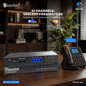 Doha, Electronics, QAR 1250,  Secuview PX400 Series | Telephone VolP Intercom LP PBX System 32 Channel.