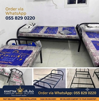 Riyadh, Household Items, SAR 22,  STEEL SINGLE & DOUBLE BEDS + STEEL SINGLE & DOUBLE DOOR CABINETS &ndash; AVAILABLE IN RIYADH