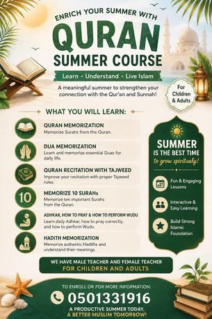 Jeddah, Lessons Offered, Quran Teacher