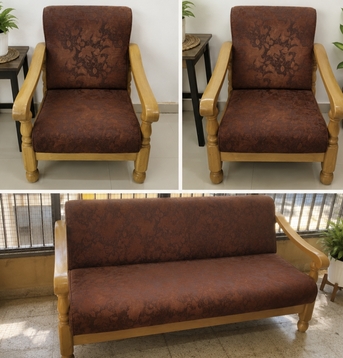 Dammam, Furniture, SAR 100,  3 Piece Sofa ,with Good Woooden Frame And Cudhion