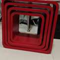 SAR 100,  4 Square Red Shelf And 4 Circle Black Shelf For Sale
