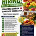 SALES COORDINATOR -FRUITS & VEGETABLE