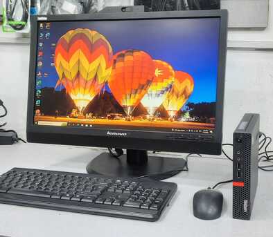 Manama, Computers, BHD 83,  Lenovo Tiny PC AMD 7th Gen 22" Monitor Camera,Speaker AMD Graphic Built-in WIFI, Bluetooth