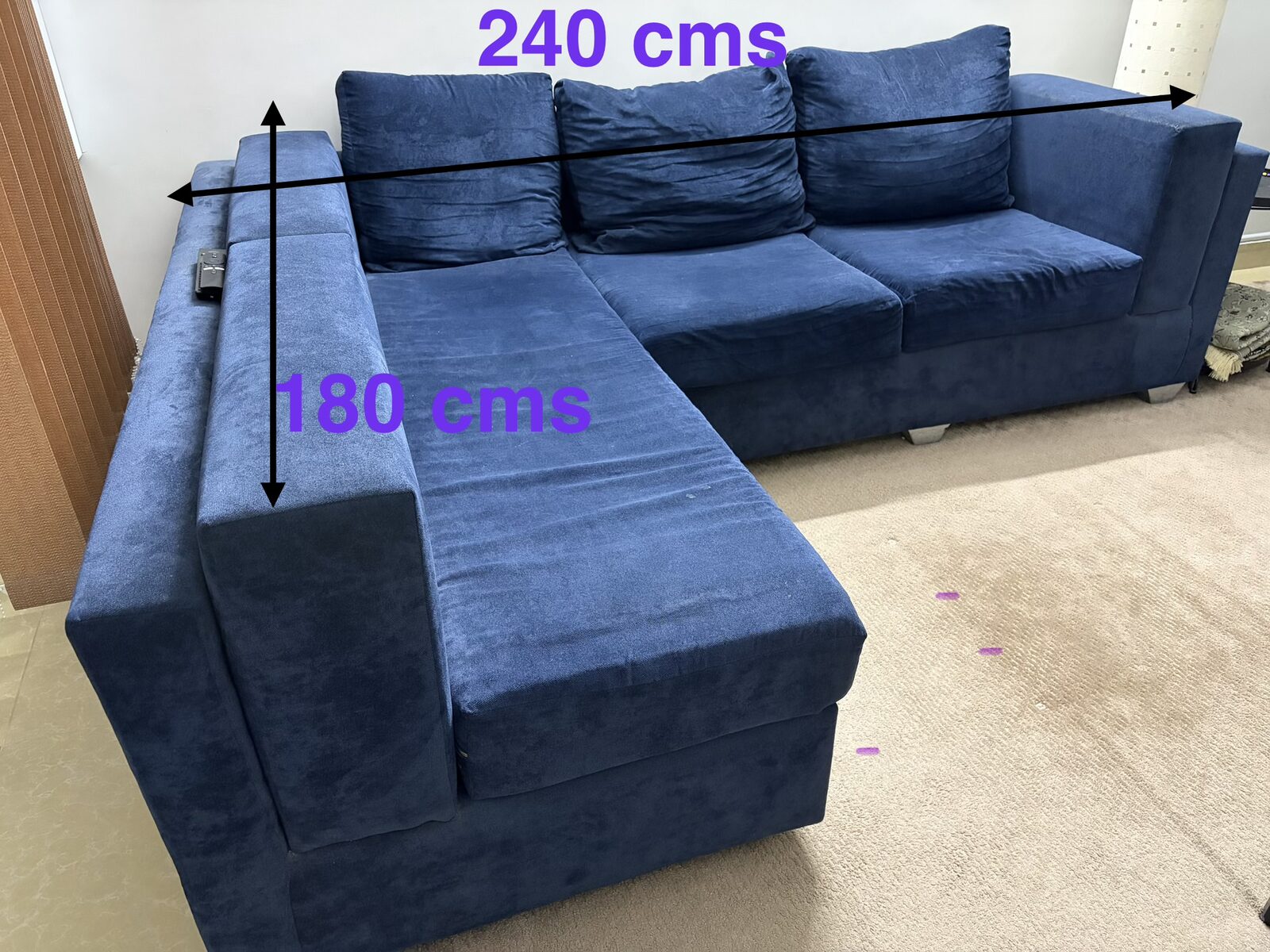Al Rehab, Furniture, SAR 300,  L Shape Sofa And Recliner