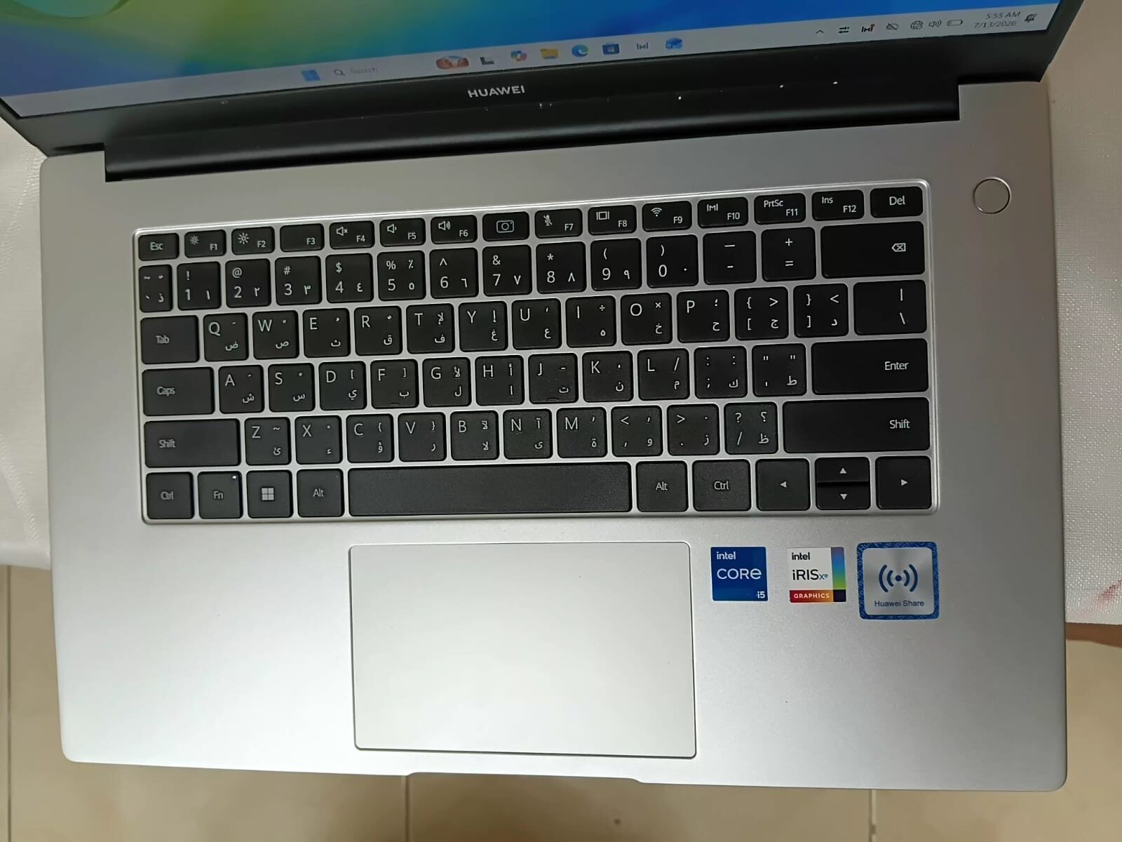 Jubail, Computers, SAR 1400,  Huawei MateBook D 15 Intel Core I5, 11th Gen, 8GB RAM, 512GB Nvme