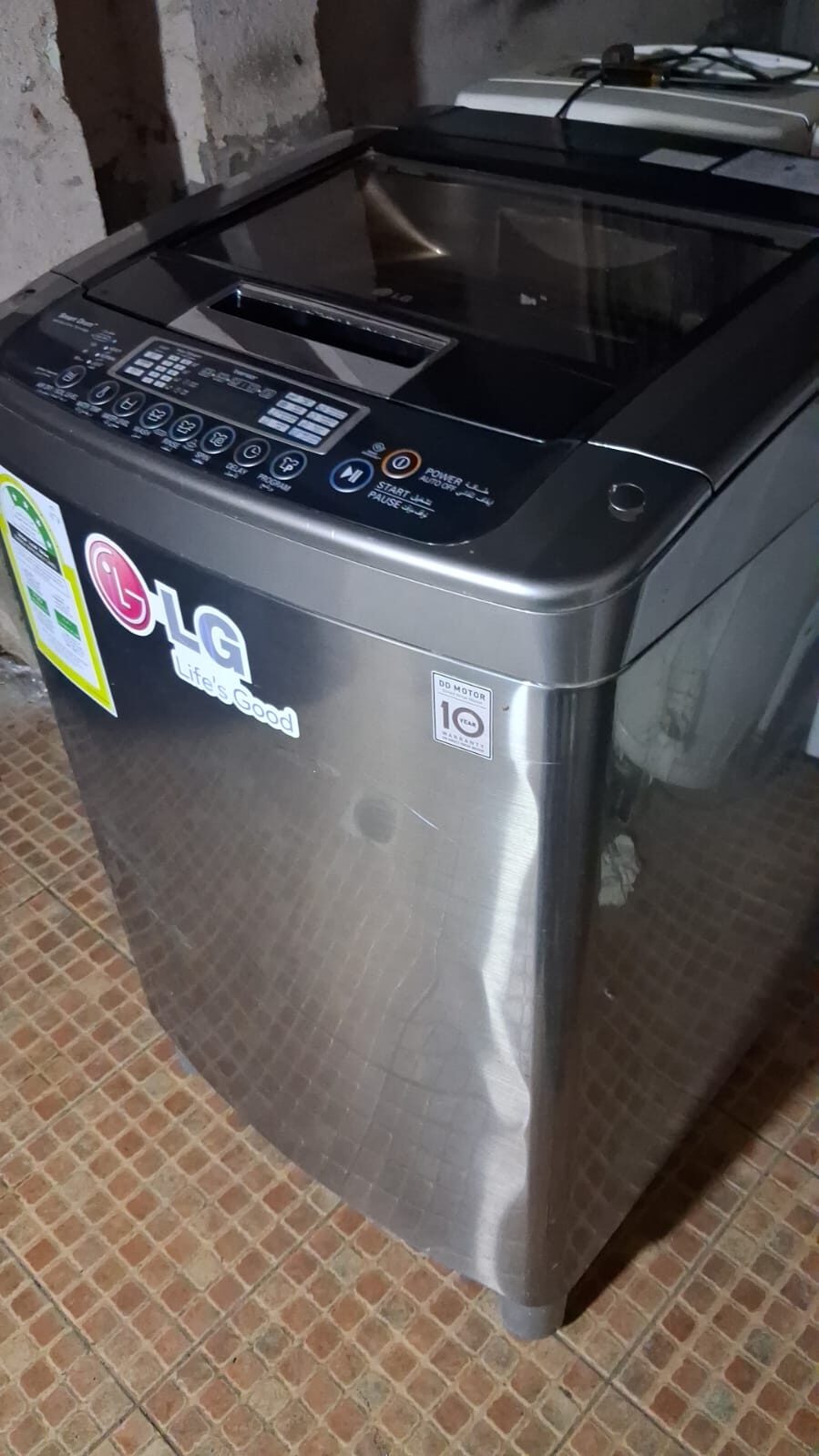 Jeddah, Appliances, SAR 650,  ✓LG 9 KG Top Load Washing Machine – Silver Chrome | Excellent Condition
