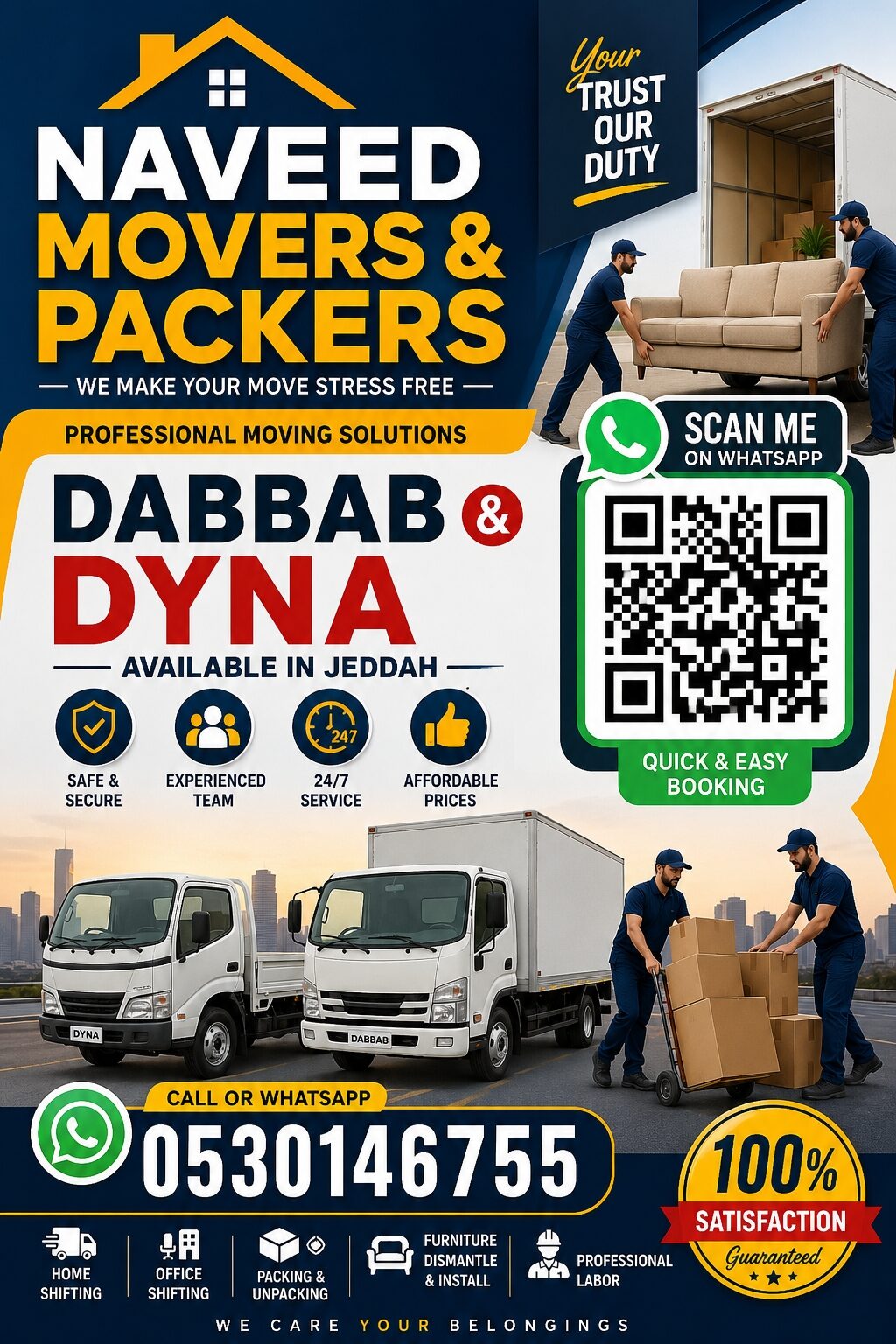Riyadh, Labor/Moving, Home Shifting Available Dyna & Dabbab