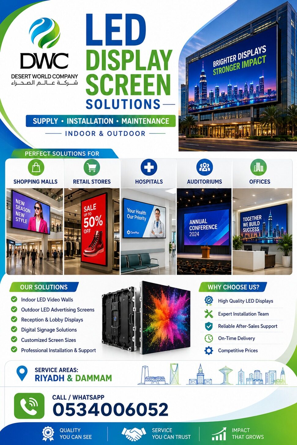 Riyadh, Restaurants, Transform  Space With Premium LED Display Screen Indoor & Outdoor LED Solutions