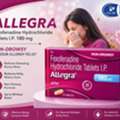 Fexofenadine Hydrochloride Tablets IP 180 Mg (Allegra) For Effective Allergy Symptom Relie