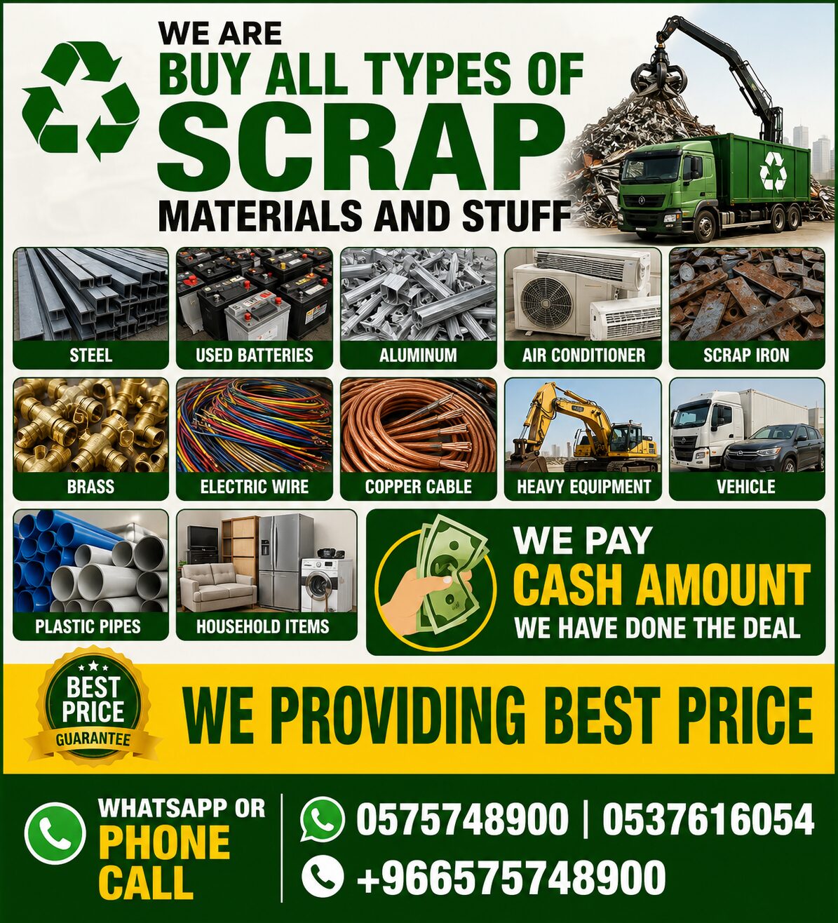 Sulai, Items Wanted, Metal Scraps Dealer Riyadh Scraps Buyer 0575748900