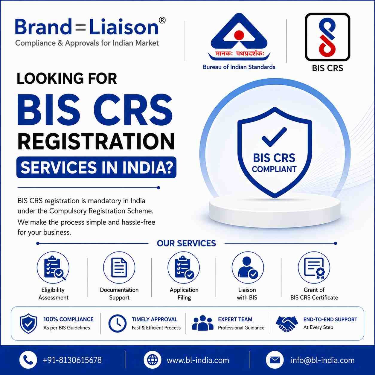 New Delhi, Legal, Looking For BIS CRS Registration Services In India?