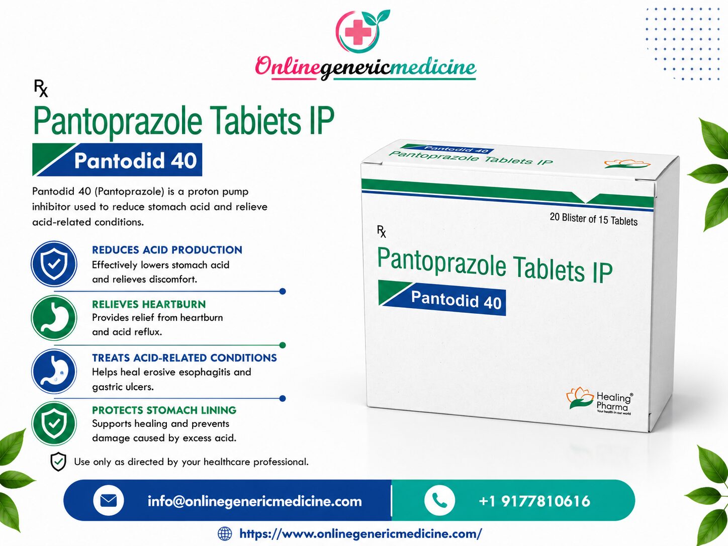 New York, Health, Pantodid Tablet (Pantoprazole) For Acid Reflux & Heartburn Relief
