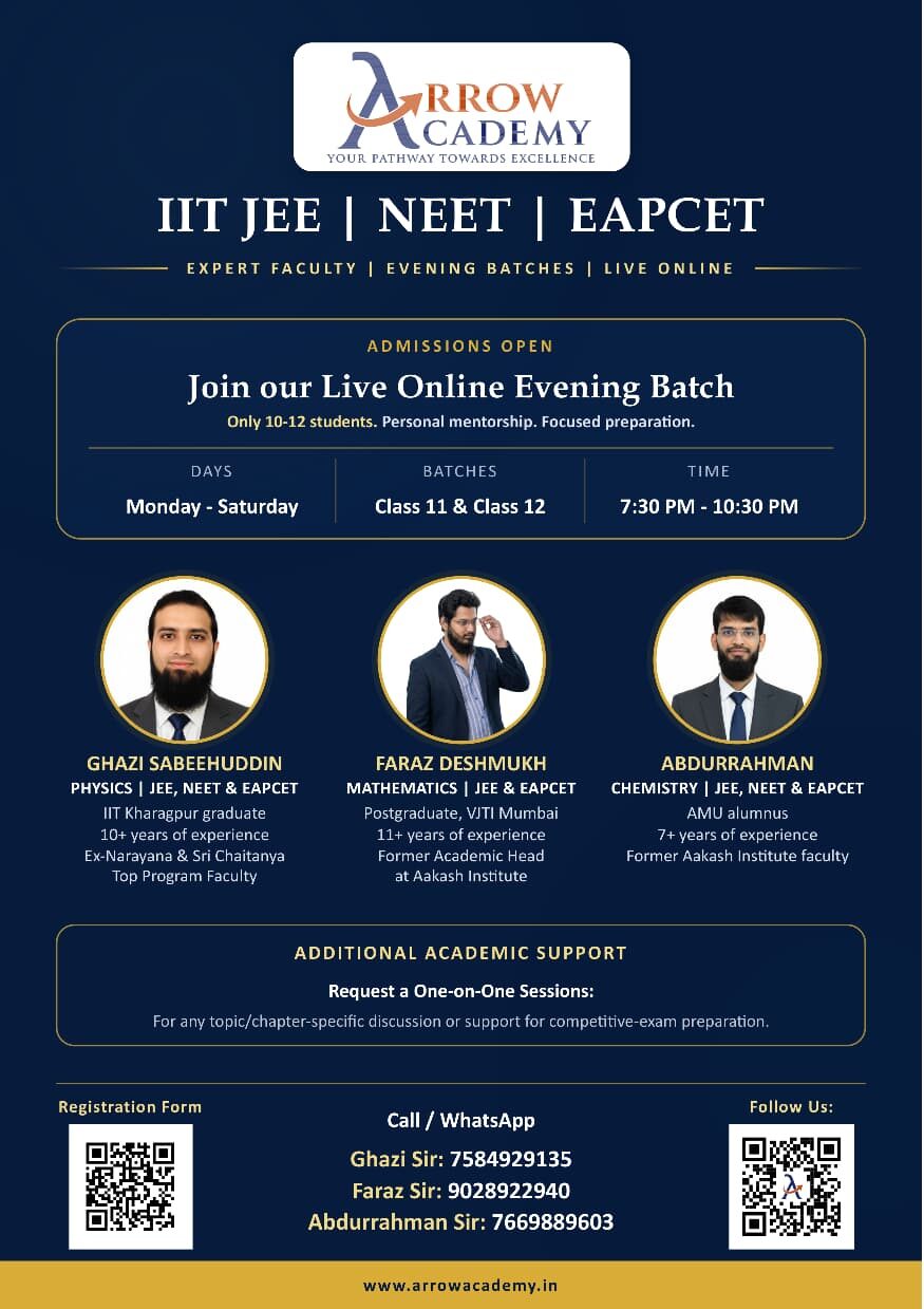Mumbai, Education, Mathematics Mentor For JEE Advanced/Mains/ State CET
