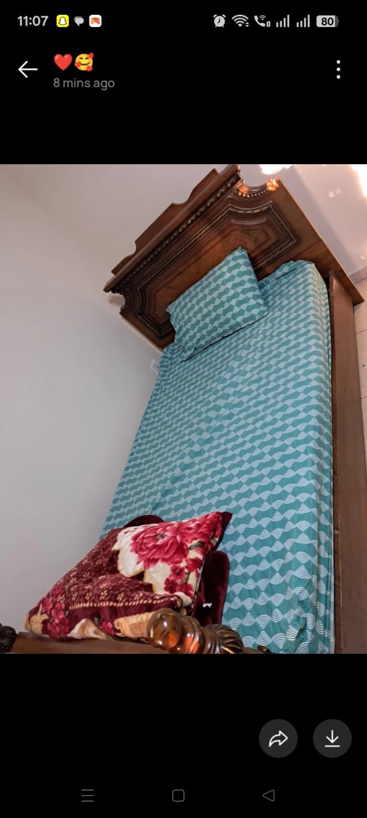 Madinah, Furniture, SAR 230,  Strong Wooden Bed And Almirah (sheesham) For Sale